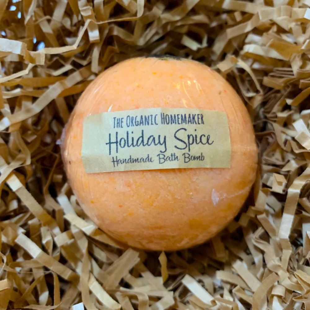 Organic Holiday Spice Bath Bomb